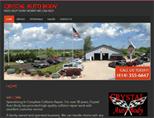 Tablet Screenshot of crystalautobodyinc.com